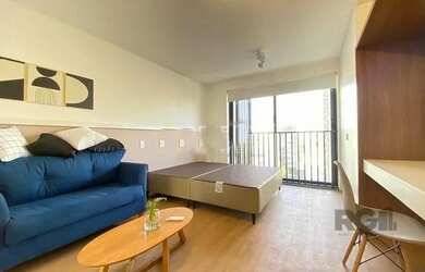 Imagem: O apartamento possui 1 Dormitório, 1 Banheiro, 30m² de Área