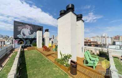 Imagem: O apartamento possui 1 Dormitório, 1 Banheiro, 28m² de Área