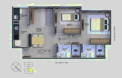 Imagem 14: Apartamento à venda, 2 quartos, 1 suíte, 1 vaga, Major Prates - Montes Claros/MG - R$ 240