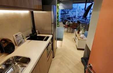 Imagem: O apartamento possui 1 Dormitório, 1 Banheiro, 36m² de Área