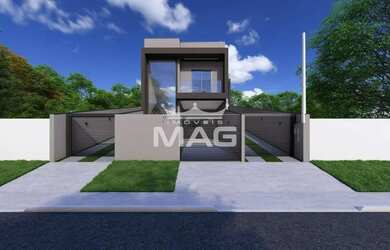 Imagem: A casa possui 3 Dormitórios, 3 Banheiros, 3 Vagas na garagem