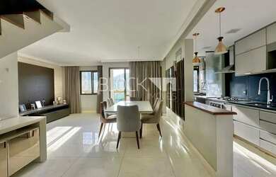 Imagem: O apartamento na cobertura possui 3 Dormitórios, 5 Banheiros