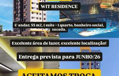 Imagem: O apartamento possui 2 Dormitórios, 2 Banheiros, 1 Vaga na