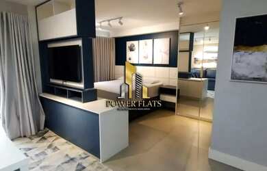 Imagem: O studio possui 1 Dormitório, 1 Banheiro, 1 Vaga na garagem