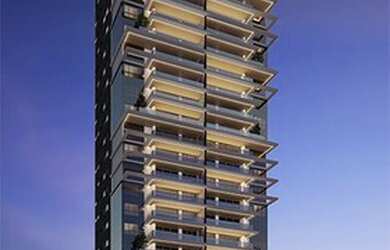 Imagem: O apartamento possui 1 Dormitório, 5 Banheiros, 4 Vagas na