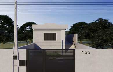 Imagem: A casa possui 2 Dormitórios, 2 Banheiros, 2 Vagas na garagem