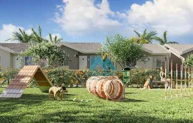 Imagem: A casa em condomínio possui 2 Dormitórios, 1 Banheiro, 1 Vaga