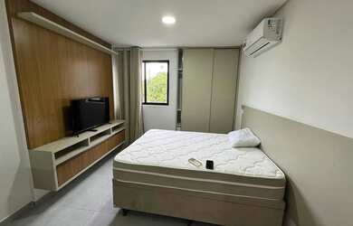 Imagem: O studio possui 1 Dormitório, 1 Banheiro, 1 Vaga na garagem