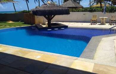 Imagem 7: Mansão Pé na areia. Piscina, Churrasqueira, Imóvel mobiliadoeAr-condicionado