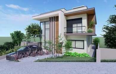 Imagem: A casa possui 3 Dormitórios, 5 Banheiros, 2 Vagas na garagem