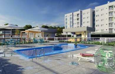 Imagem: O apartamento possui 2 Dormitórios, 1 Banheiro, 1 Vaga na garagem