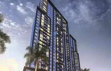 Imagem: O apartamento possui 1 Dormitório, 1 Banheiro, 1 Vaga na garagem