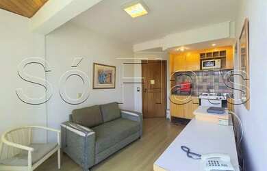 Imagem: O studio possui 1 Dormitório, 1 Banheiro, 1 Vaga na garagem