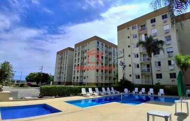 Imagem: O apartamento possui 2 Dormitórios, 1 Banheiro, 1 Vaga na garagem