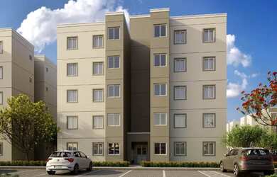 Imagem: O apartamento possui 2 Dormitórios, 1 Banheiro, Imóvel novo