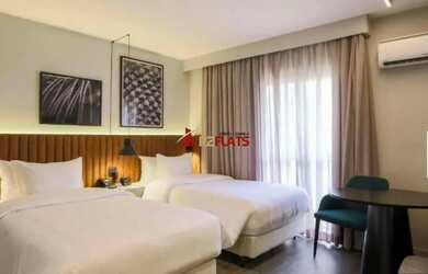 Imagem: O studio possui 1 Dormitório, 1 Banheiro, 1 Vaga na garagem