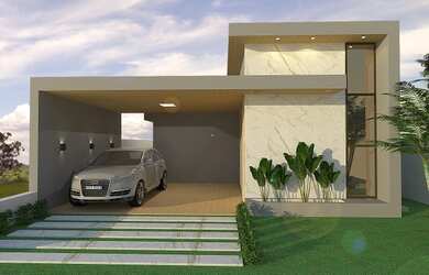 Imagem: A casa possui 3 Dormitórios, 3 Banheiros, 2 Vagas na garagem