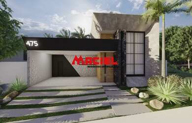 Imagem: A casa em condomínio possui 3 Dormitórios, 5 Banheiros, 4