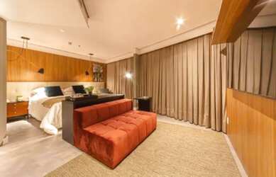 Imagem: O studio possui 1 Dormitório, 1 Banheiro, 1 Vaga na garagem