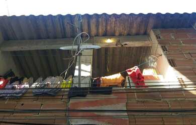 Imagem: A kitnet possui 1 Dormitório, 1 Banheiro, Churrasqueira, Varanda