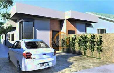 Imagem: A casa possui 3 Dormitórios, 3 Banheiros, 2 Vagas na garagem