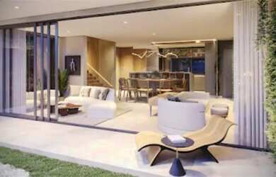 Imagem: A casa em condomínio possui 4 Dormitórios, 4 Banheiros, 4