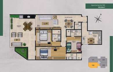 Imagem 5: Cobertura 3 Quartos - Lançamento na Benvindo de Novaes- Recreio dos Bandeirantes