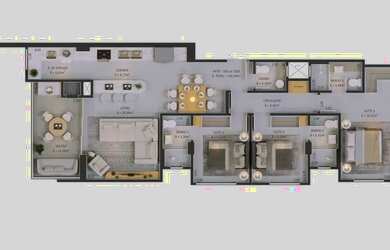 Imagem 15: Apartamento 03 suítes com Vista Mar no Balneário Rincão Residencial Horizon