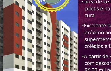 Imagem: O apartamento possui 2 Dormitórios, 1 Banheiro, 1 Vaga na garagem