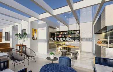 Imagem: O apartamento na cobertura possui 2 Dormitórios, 2 Banheiros