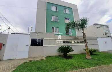 Imagem: O apartamento possui 1 Dormitório, 1 Banheiro, 1 Vaga na garagem