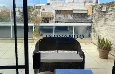 Imagem: O apartamento na cobertura possui 4 Dormitórios, 2 Banheiros