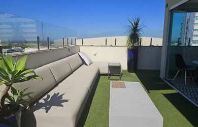 Imagem: O apartamento na cobertura possui 3 Dormitórios, 4 Banheiros