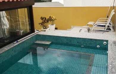 Imagem: O apartamento na cobertura possui 3 Dormitórios, 4 Banheiros