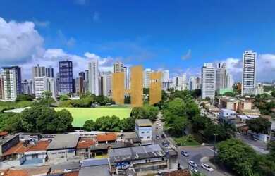 Imagem: O apartamento possui 1 Dormitório, 1 Banheiro, 1 Vaga na garagem