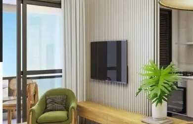 Imagem: O apartamento possui 2 Dormitórios, 1 Banheiro, 1 Vaga na garagem