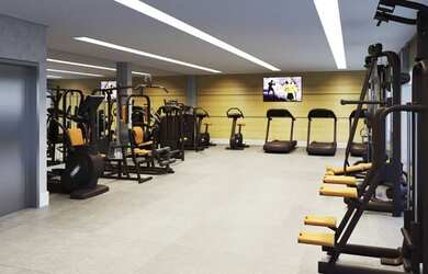 Imagem: O apartamento possui 2 Dormitórios, 1 Banheiro, 1 Vaga na garagem