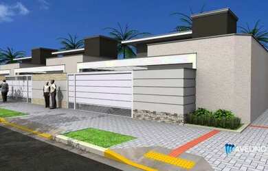 Imagem: A casa possui 3 Dormitórios, 3 Banheiros, 2 Vagas na garagem