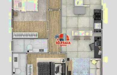 Imagem 4: Casa com 2 dormitórios à venda, 51 m² por R$ 280.000 - Vila Guilhermina - Praia Grande/SP