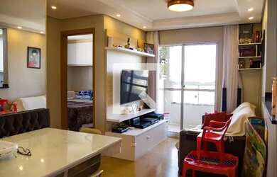 Imagem: O apartamento possui 2 Dormitórios, 1 Banheiro, 1 Vaga na garagem