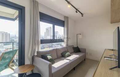 Imagem: O apartamento e possui 1 Dormitório, Suítes, 2 Banheiros