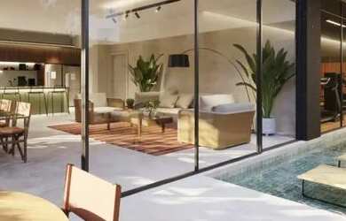 Imagem: O apartamento na cobertura possui 3 Dormitórios, 2 Banheiros