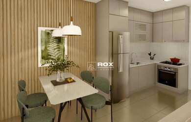 Imagem: O studio possui 1 Dormitório, 1 Banheiro, 52m² de Área e