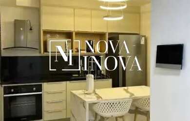 Imagem: O apartamento possui 1 Dormitório, 1 Banheiro, 1 Vaga na garagem