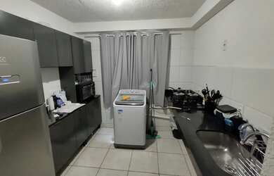 Imagem: O apartamento possui 2 Dormitórios, 1 Banheiro, 1 Vaga na garagem