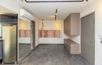 Imagem: O studio possui 1 Dormitório, 1 Banheiro, 1 Vaga na garagem