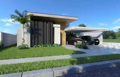 Imagem: A casa em condomínio possui 4 Dormitórios, 5 Banheiros, 4