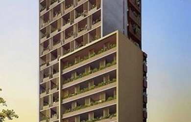 Imagem: O apartamento possui 1 Dormitório, 1 Banheiro, 1 Vaga na garagem