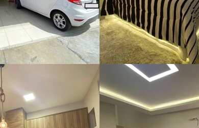 Imagem: A casa em condomínio possui 3 Dormitórios, 1 Banheiro, 2 Vagas