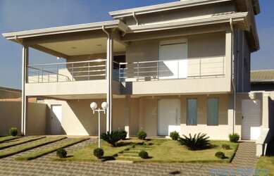 Imagem: A casa em condomínio possui 4 Dormitórios, 5 Banheiros, 4